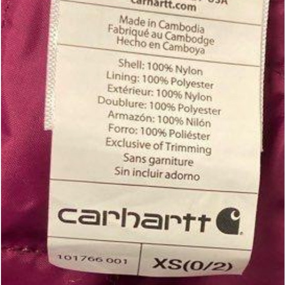 Carhartt Elmira Storm Defender Quilt Lined Waterproof Jacket - XS EUC - Picture 8 of 16